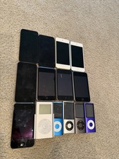 Apple iPod 15 PIECE LOT Touch Nano Shuffle FOR PARTS OR REPAIR AS IS