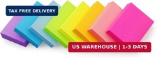 Sticky Notes 1.5x2 in, Bright Colors Self-Stick Pads 8 Pads, 100 Sheets/Pad