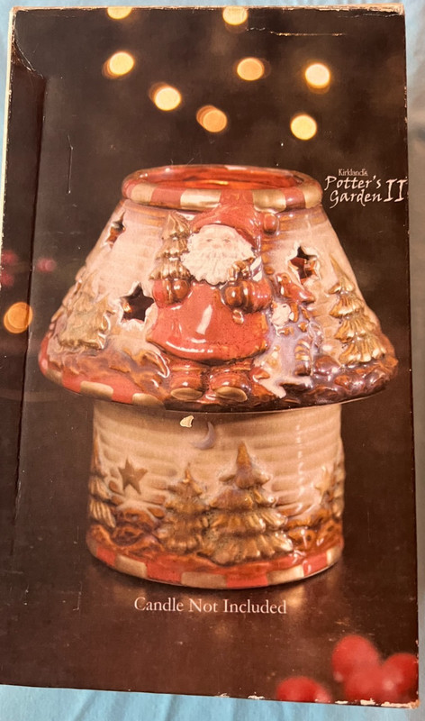 Kirkland's Potters Garden Santa Candle Holder - Christmas - Holidays