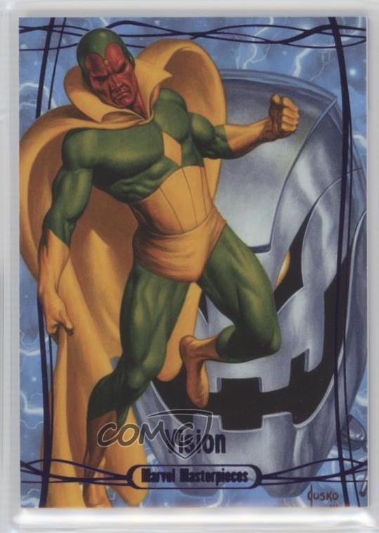 2016 Upper Deck Marvel Masterpieces Epic Purple /199 Vision #66 d6s