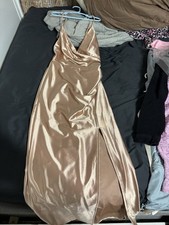 Davids Bridal Bridesmaid Dress Gold Champagne size 0