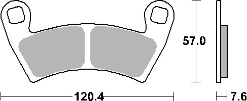 SBS 897SI Front Sintered Off Road Brake Pads For Polaris Ranger XP 800 2010-2014 - Image 77