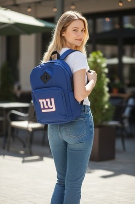 NFL NEW YORK GIANTS FOOTBALL THEMED BACKPACK 16'' & SUPPLIES 12 PC Lot NEW 