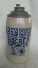ALT Humpen Bierkrug Brauerei M&uuml;nchen 9 Brauereien um 1930 Krug Zinn Sammelkr&uuml;ge
