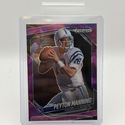 Panini 2025 Prizm Black Football Peyton Manning Purple Ice  /149 #71 Colts