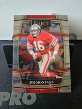 Joe Montana Concourse Level 2021 Select Football Card #36 San Francisco 49ers