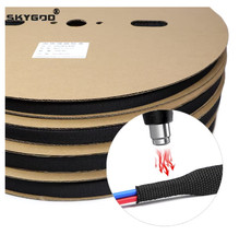 1-50M PET Braided Cable Sleeve Heat Shrink Wire Wrap Protector Sheath