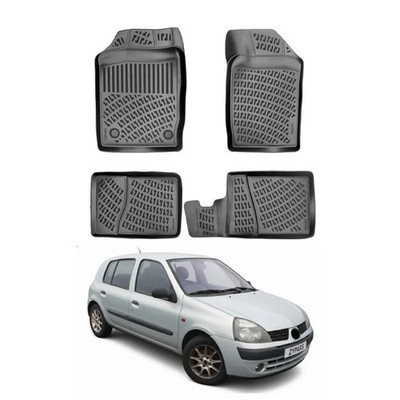 Floor Mats Liner for Renault Clio 1998-2005 TPE All Weather