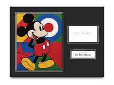 Sir Peter Blake Hand Signed 16x12 Mount Display Pop Artist Autograph w/COA