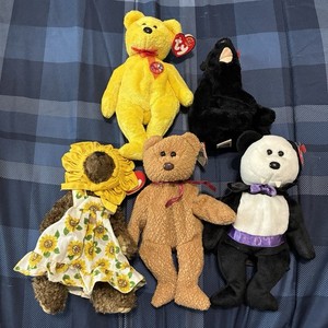 Lot of 5 - Assortment of TY Beanie Babies
