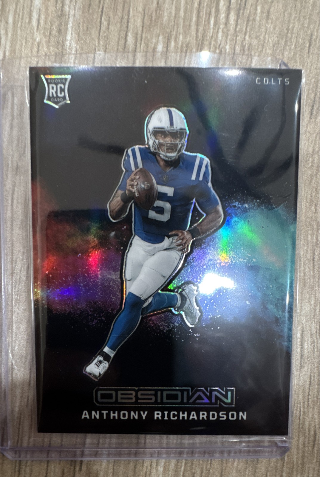 2023 Panini Obsidian - Black Color Blast Anthony Richardson #17 (RC)