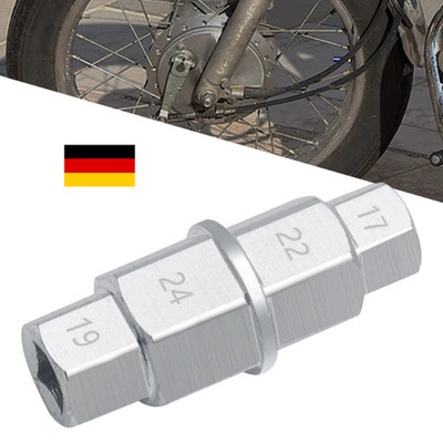 Motorrad 17 19 22 24mm Steckachsen Nuss Sechskant Innensechskant Inbus Kompakt