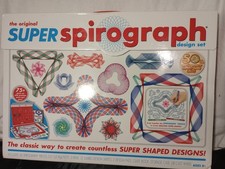 Hasbro Super Spirograph Design Set Drawing 50th Anniversary Edition Gold Wheel