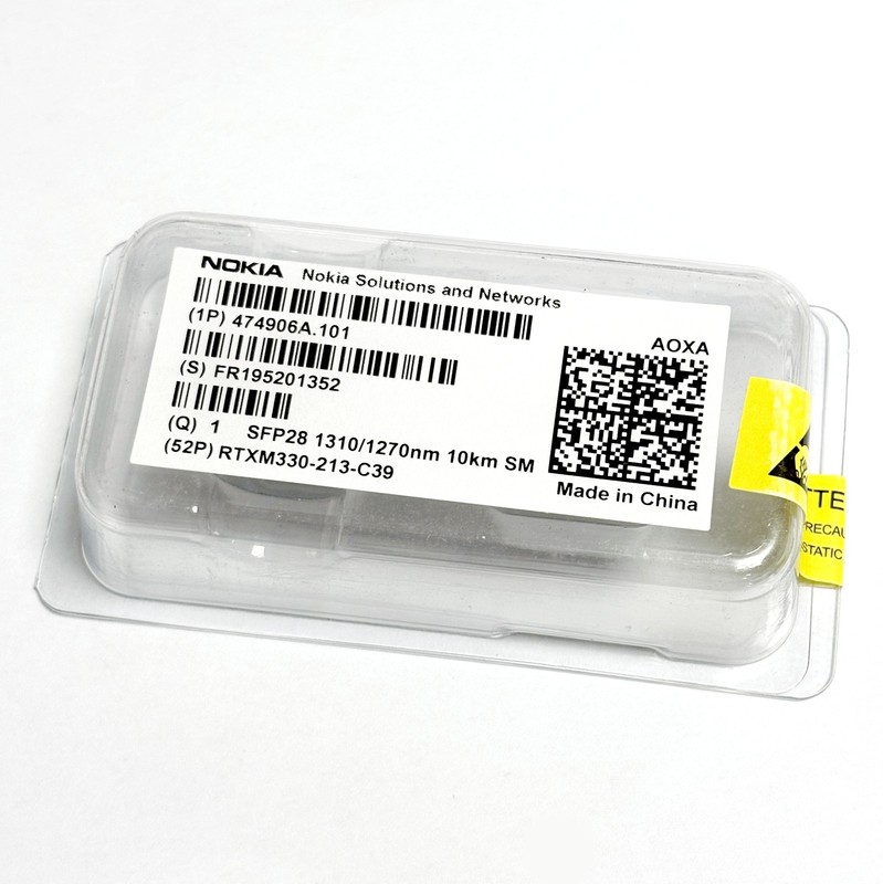 Nokia 474906A.101 AOXA 25GB SFP28 10km 1310/1270 nm SM Brand new and original