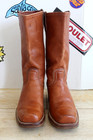 Vintage Levi's Men's Western Square Toe Brown Leather Boots Size 11 M USA 70s. — photo 5