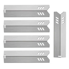 15" Grill Heat Plates Shield Burner Cover Flame Tamer BBQ Gas Grill Parts for...