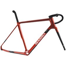 Telaio bici Basso Palta Carbon Gravel - 45 cm piccolo freno a disco rosso caramella