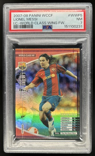 2007 WCCF Intercontinental Clubs Lionel Messi World Class Wing Forward #5 PSA 7