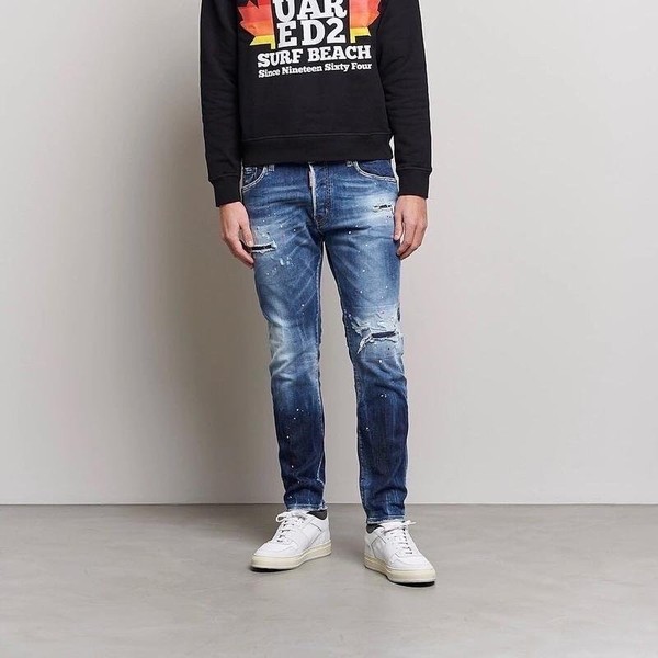 Men Dsquared² Jeans Navy Cotton 29 / S / 42