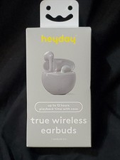 Heyday True Wireless Bluetooth Earbuds Dove Grey Kit Music Case Cable Target NEW