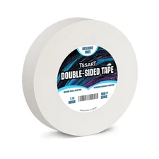Double-Sided Adhesive Tape, 1/2 Inch Wide, 180 Feet Long, Acid Free