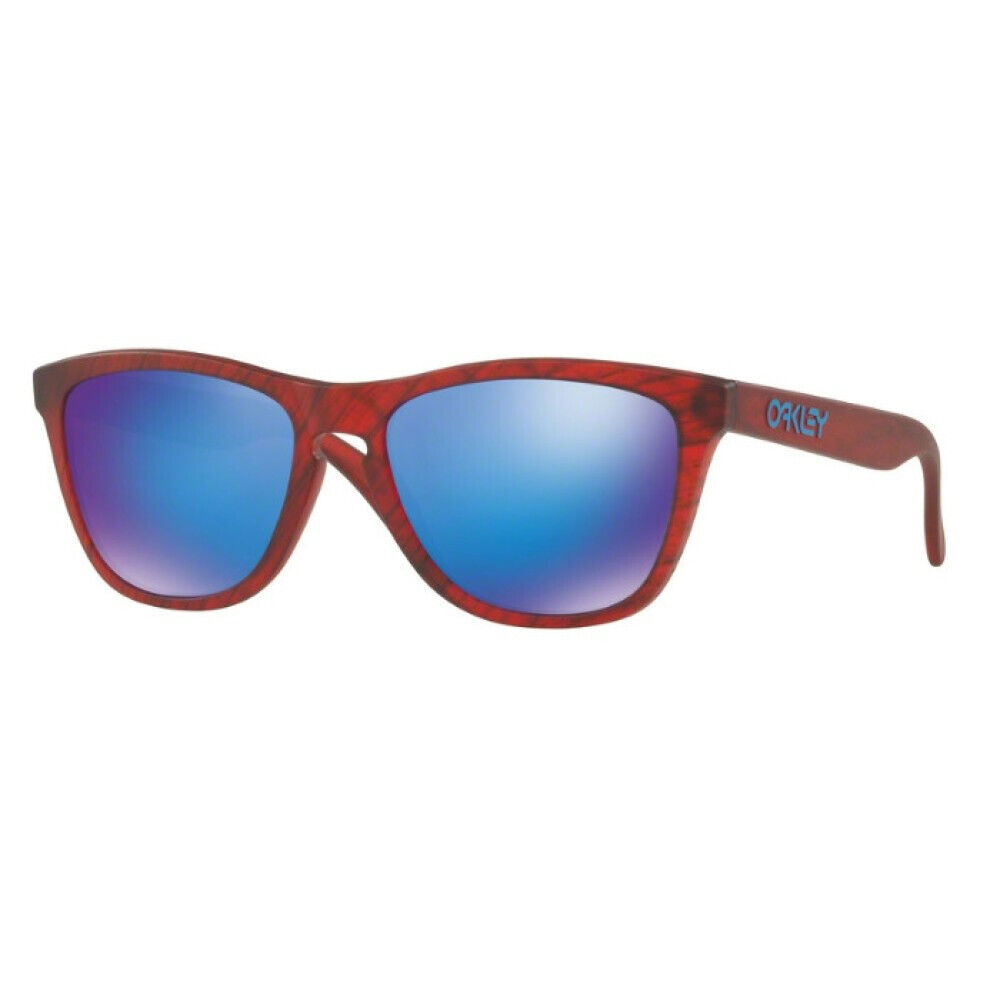Oakley FROGSKINS Driftwood Matte Red Woodgrain w/Sapphire Oakley FROGSKINS Driftwood Matte Red Woodgrain w/Sapphire