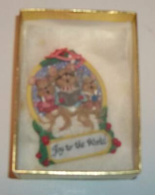 Joy To The World ORNAMENT- 3''H
