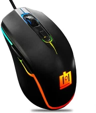 Deco Gear Wired Gaming Mouse | 800-5000 DPI Adjustable | 11 RGB Backlit Modes 👀