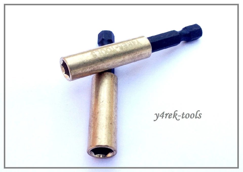 One Brass Magnetic Bit Holder 60mm Y4REK-TOOLS Orginal for Makita Dewalt Bosch