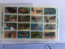 Republic de Guinea Beetles  Bugs Ladybirds  cancelled stamp sheet R27681