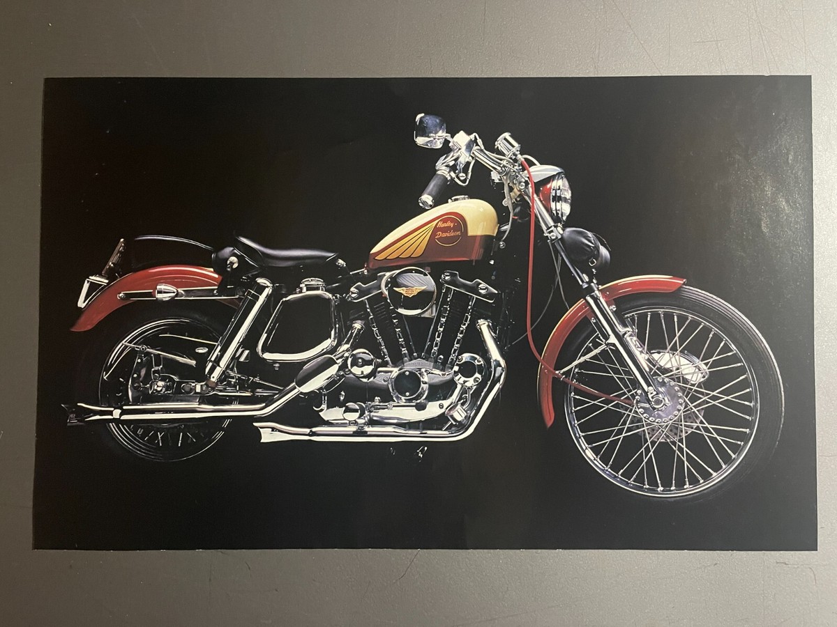 1973 Harley Davidson XLCH Sportster Motorcycle Picture, Print