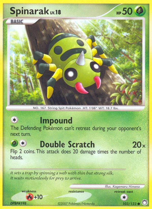 Pokemon Spinarak (103/124) Mysterious Treasures LP