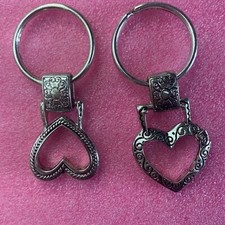 New Brighton  Heart silver tone Key Fob amazing cute take your pick