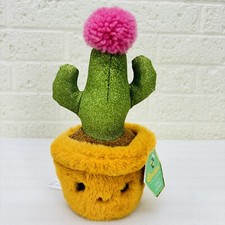 NWT  FAO Schwarz Sparklers Saguaro Cactus Plant 9" Stuffed Toy Plush   READ  
