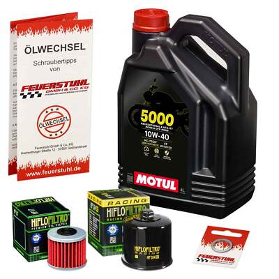 Honda NC 750 X mit DCT (RC90) 16-20, Motul 10W40 Öl + HiFlo RACING Ölfilter Set