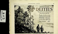 1921 Egyptian Deities Vintage Print Ad 7000