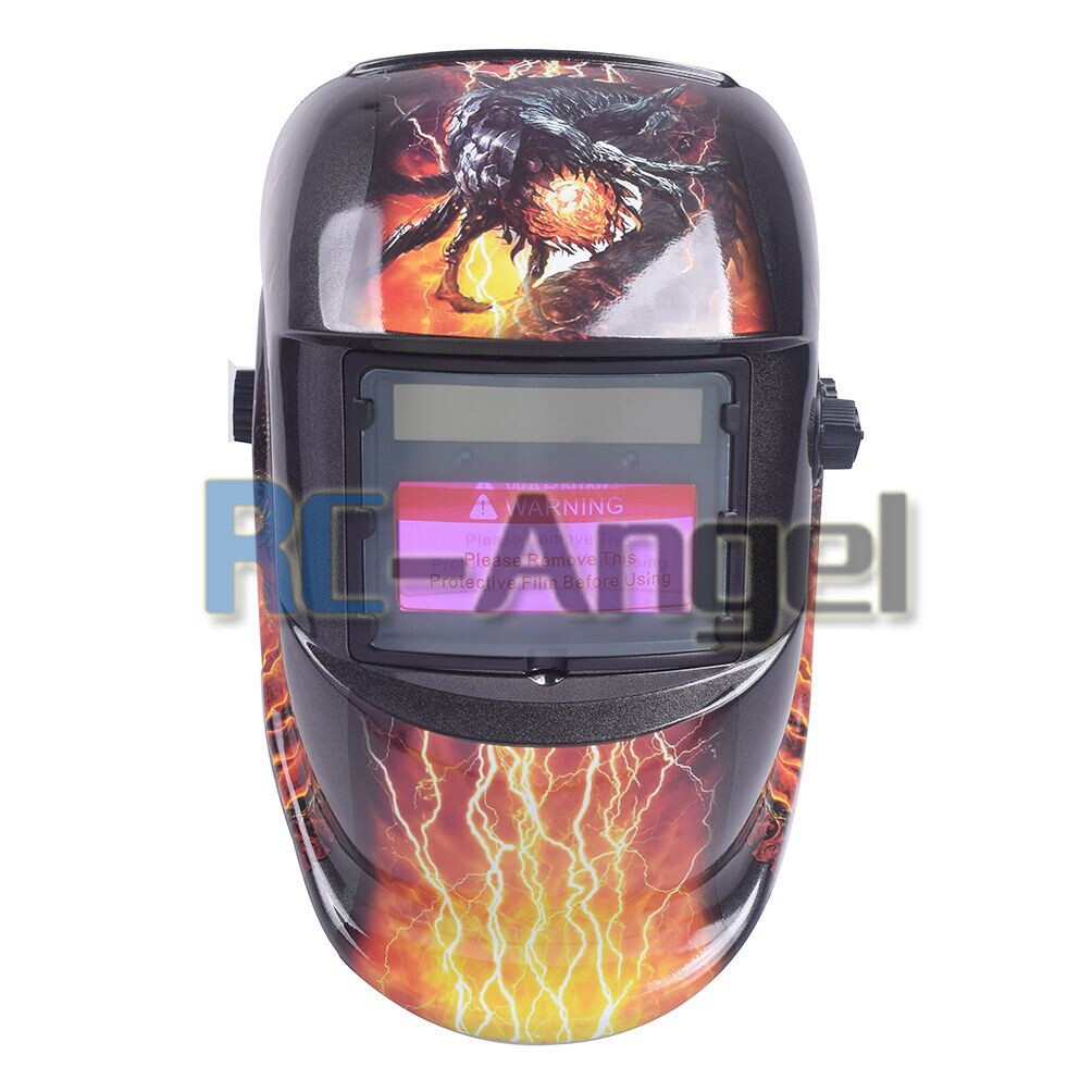 Fire Monster Solar Auto Darkening Welding Helmet Arc Tig Mig