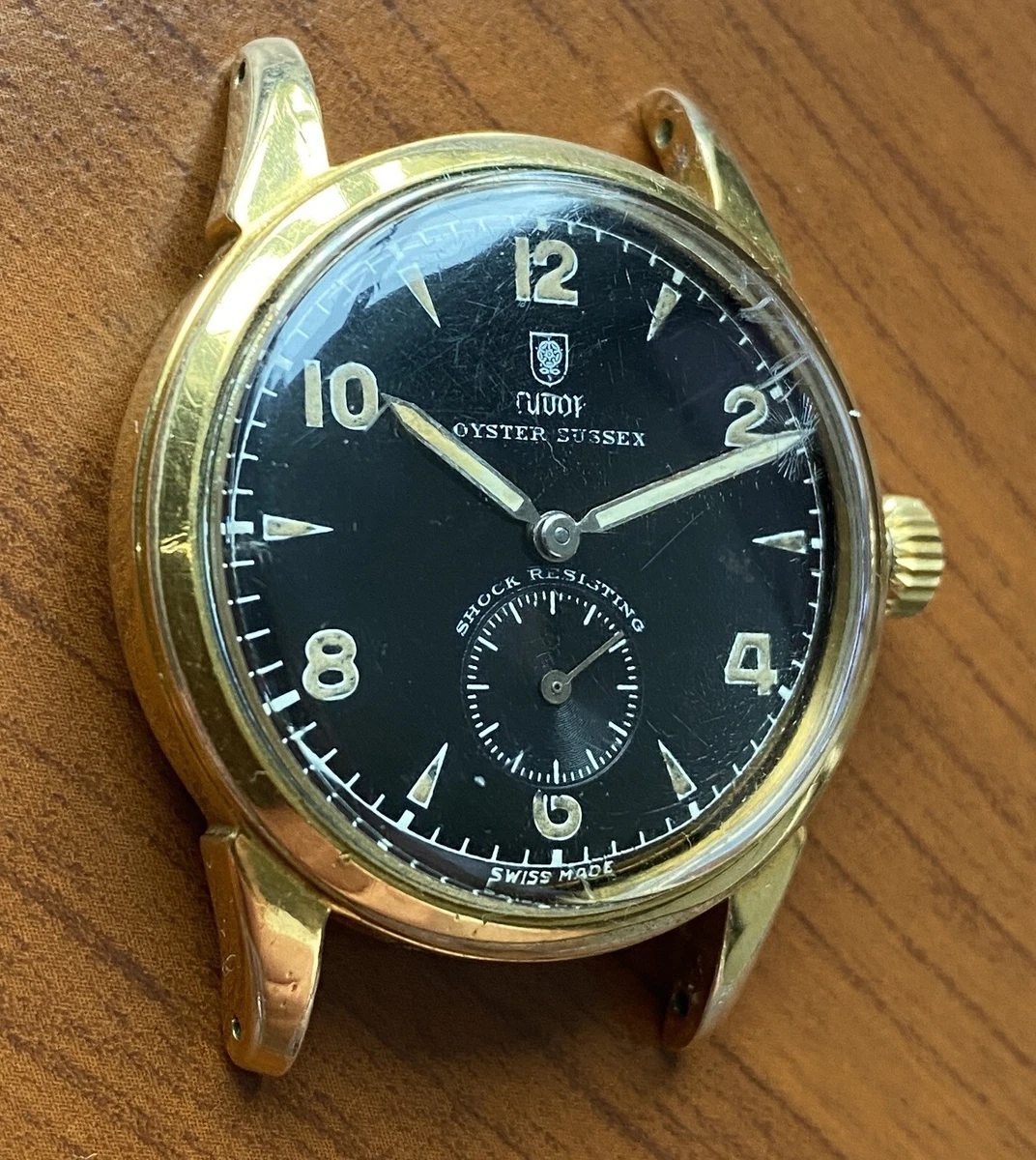 MEGA RARE MEN S TUDOR 4540 OYSTER SUSSEX GOLD PLATED WATCH eBay