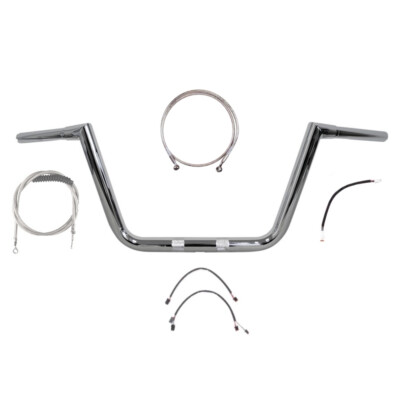 1 1/4'' Chrome 10'' Twin Peaks Hefty Kit 2018 & Up Harley Softail Sport Glide wABS