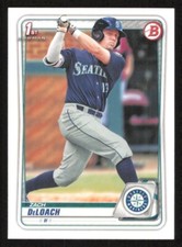 2020 Bowman Draft ZACH DELOACH 1st Year Baseball card SEATTLE MARINERS #28
