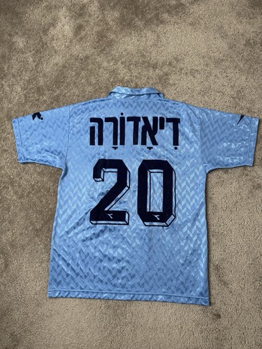 RARE Vintage Mens Jersey 80s-90s Diadora Israel T-Shirt Player #20, Size L - Picture 2 of 10