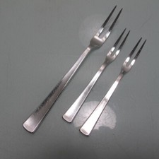 1 Fleischgabel + 2 Schneckengabeln WMF Model 3400 Meistersinger Art Deco (3/4)