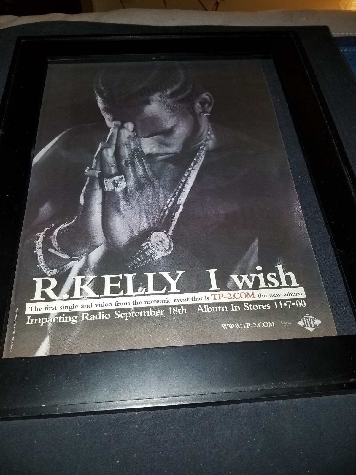 R. Kelly I Wish Rare OriginalRadio Promo Poster Ad Framed! | eBay