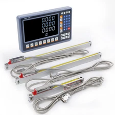 TOAUTO 2/3Axis 8'' LED Digital Readout +TTL Glass Linear Scales Dro Kit for Mill