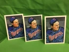 NOLAN RYAN, three Bowman 1990 Sweepstakes Art card, Asterisk errors