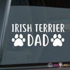 Irish Terrier Dad Sticker Die Cut Vinyl - red dog