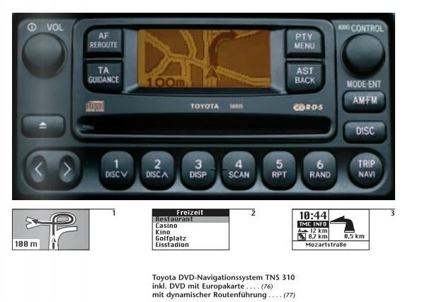 DVD Navigation TOYOTA TNS310 (Traffic) Plus DEUTSCHLAND OSTEUROPA 2009/2010 - Bild 3 von 3