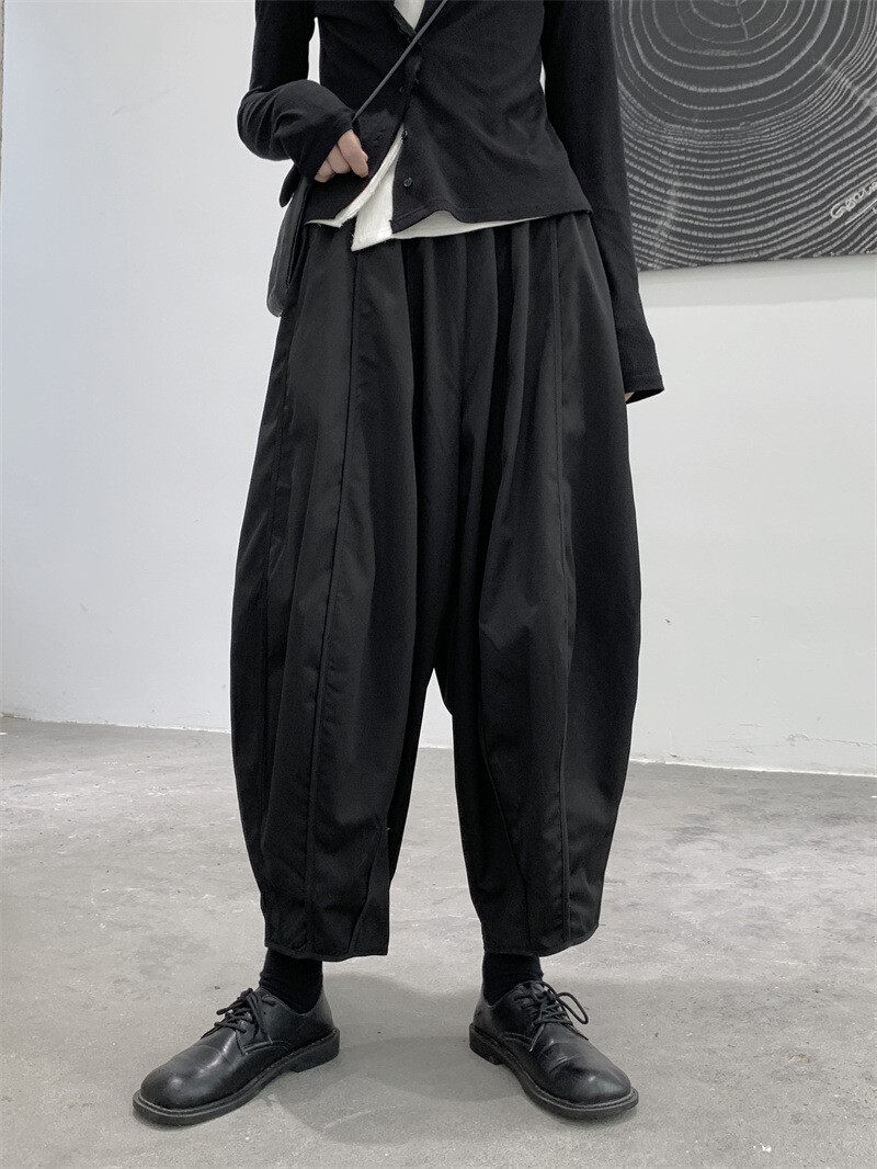 Womens Japanese Style Dark Casual Fashion Loose Balloon