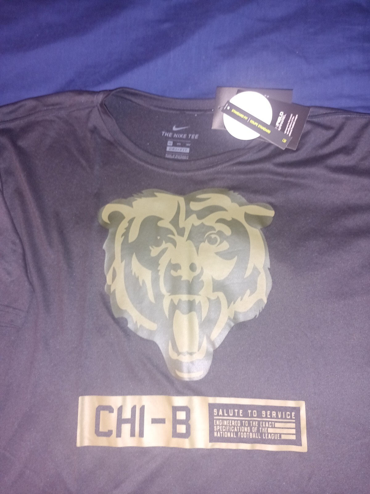 Chicago Bears Nike Salute To Service Tshirt Drifit Nwt New Military 3xl - Picture 2 of 5