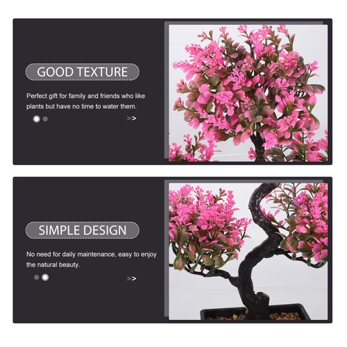 Artificial Potted Plants Desktop Faux Potted Plants Bonsai Ornament for Home - Picture 15 of 19